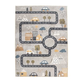 Tapis pour enfants lavable - Ravi Road Multicolore - product