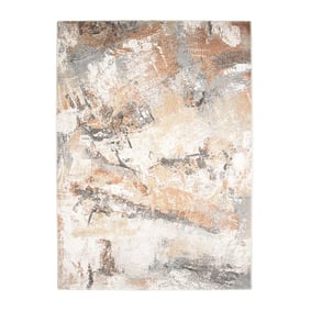 Tapis abstrait - Xavier Brush Gris/Multicolore - sfeer