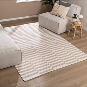 Couloir lavable - Dazzle Blocks Beige/Blanc