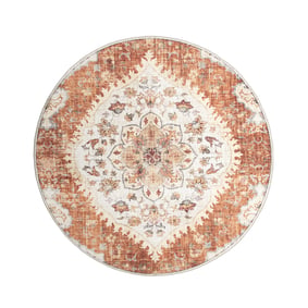 Tapis d'extérieur rond vintage - Santo Mandala terra - sfeer