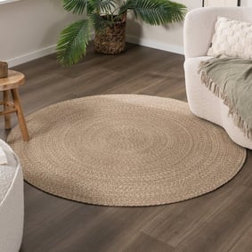 Tapis ovale d'extérieur vintage - Bali Marron