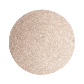 Tapis d'intérieur et d'extérieur rond - Bali Beige - sfeer