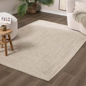 Tapis ovale intérieur et extérieur - Bali Blanc