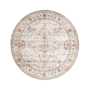 Tapis intérieur et extérieur - Santo Flora Gris Clair - product