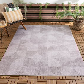 Tapis d'extérieur - Groovy Tiles Gris