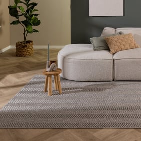 Tapis d'extérieur abstrait - Lorre Lines Gris/Anthracite