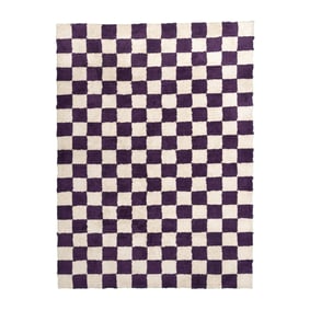Tapis rétro - Gambit Violet/Blanc - sfeer