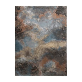 Tapis d'extérieur Kelim - Raphael Bleu/Terra - product