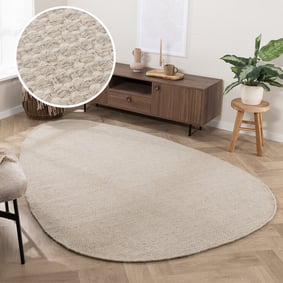 Tapis de jeu carré - Bliss Crème/Blanc