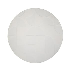 Tapis marbré - Charm Circles Blanc - product