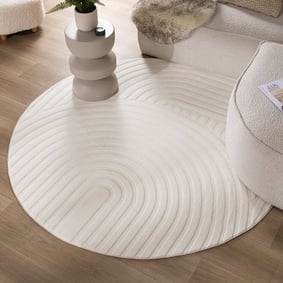 Tapis marbré - Charm Curves Blanc