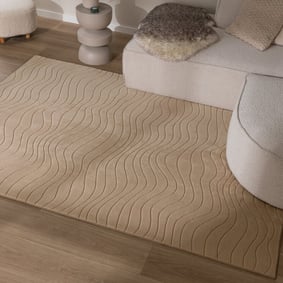 Tapis moderne intérieur et extérieur - Charm Waves Beige