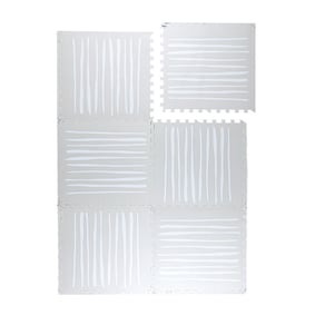 Tapis pour chambre d'enfants - Alfie Stripes Gris - product