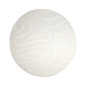 Tapis scandinave rond - Charm Shapes Blanc - sfeer