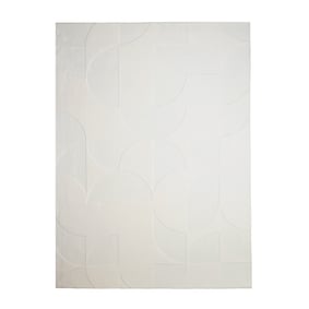 Tapis scandinave - Charm Circles Blanc - sfeer