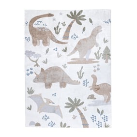 Tapis pour enfants lavable - Mace Dino Crème - product