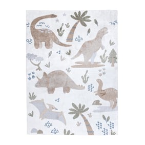 Tapis lavable pour enfant - Mace Dino Crème - sfeer