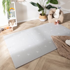 Tapis pour chambre d'enfants - Alfie Stars Gris