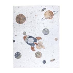 Tapis lavable pour enfant - Mace Rocket Crème - sfeer