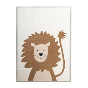 Tapis pour enfants lavable - Simba Lion Marron - product