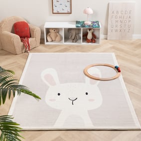 Tapis lavable pour enfant - Simba Bunny Blanc
