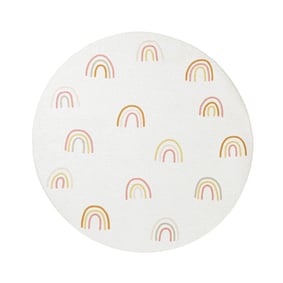 Tapis rond rétro - Evi Rainbow Multicolore - product
