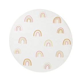 Tapis rond lavable pour enfant - Evi Rainbow Multicolore - sfeer