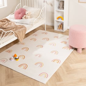 Tapis lavable pour enfant - Evi Rainbow Multicolore
