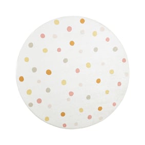 Tapis rond lavable pour enfant - Evi Confetti Multicolore - sfeer