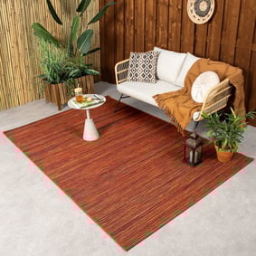 Tapis scandinave rond - Torres Rouge/Mélangé
