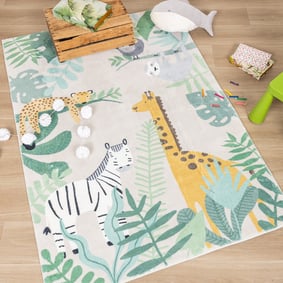 Tapis enfant - Jungle Giraffe Beige