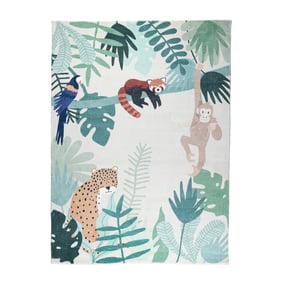 Tapis enfant - Jungle Leopard Multicolore - sfeer