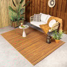 Tapis scandinave rond - Torres Orange/Mélangé