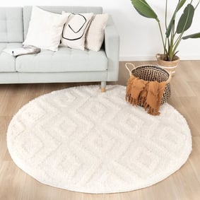 Tapis marbré - Lova Diamond Crème