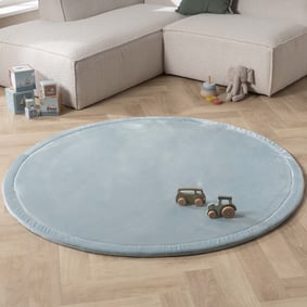 Tapis de jeu rond - Jip Bleu