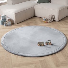 Tapis de jeu rond - Jip Gris