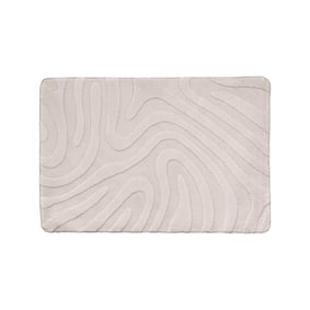Tapis d'extérieur rond à fleurs - Cassie Shapes Taupe