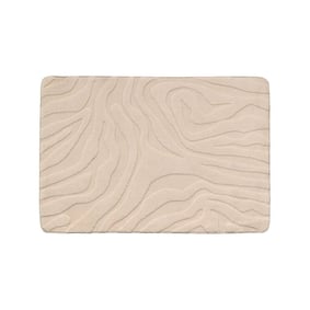 Tapis d'extérieur rond à fleurs - Cassie Zebra Beige