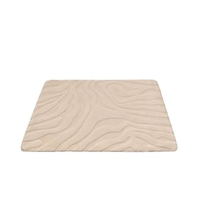Tapis d'extérieur rond à fleurs - Cassie Zebra Beige - product