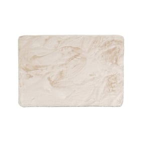 Tapis d'extérieur rond à fleurs - Cody Crème