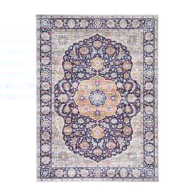Tapis vintage - Imagine Medaillon Bleu - product