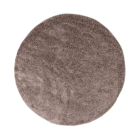 Tapis rond à poils longs - Lofty Taupe - product