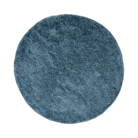 Tapis rond à poils longs - Lofty Bleu - product