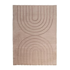 Tapis doux à poils longs - Carvy Arches Taupe - sfeer