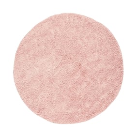 Tapis rond à poils longs - Lofty Rose - product