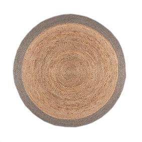 Tapis en jute - Fair Rond Naturel/Gris - product