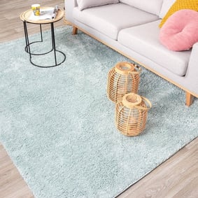 Tapis à poils longs - Lofty Bleu Clair