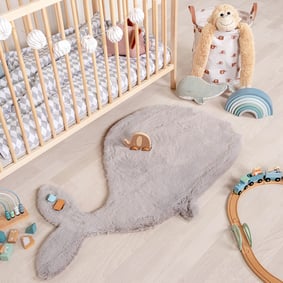 Tapis enfant - Huggy Whale Gris