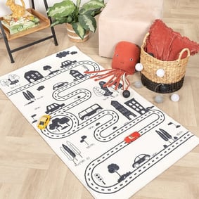 Tapis de Couloir vintage - Dex Lane Noir