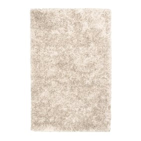 Tapis shaggy rond - Grace Blanc - product